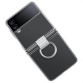 Samsung Galaxy Z Flip4 5G Clear Skal med Ring EF-OF721CTEGWW - Genomskinlig