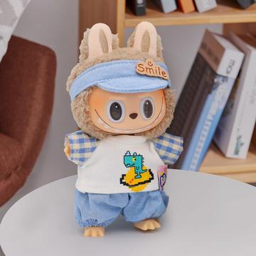 Klädset till Labubu Doll 17cm - 3 st. - Avslappnad outfit