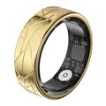 PX02 Crack Design Multifunktionell smart ring med fotokontroll - Storlek: 19.9mm - Guld