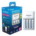Panasonic Eneloop BQ-CC55 SmartPlus batteriladdare m. 4x AA uppladdningsbara batterier 2000mAh