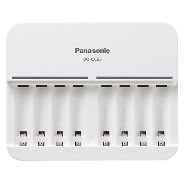 Panasonic Eneloop 8 x AA/AAA Batteriladdare BQ-CC63 - Vit
