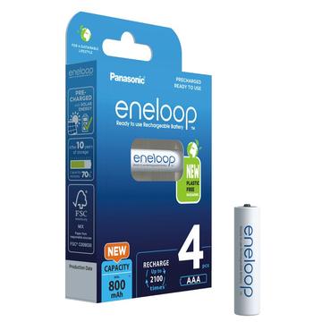 Panasonic Eneloop Pro BK-4MCDE/4BE Uppladdningsbara AAA-batterier 800mAh - 4 st.