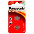 Panasonic LR44 Micro Alkaline Knappcellsbatteri - 2 St.