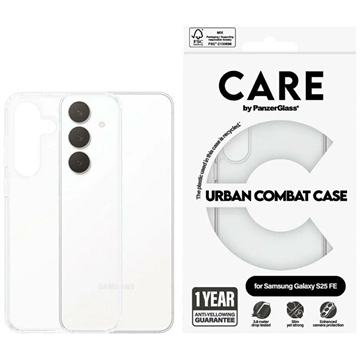 Samsung Galaxy S25 FE PanzerGlass Care Urban Combat skal - Genomskinlig
