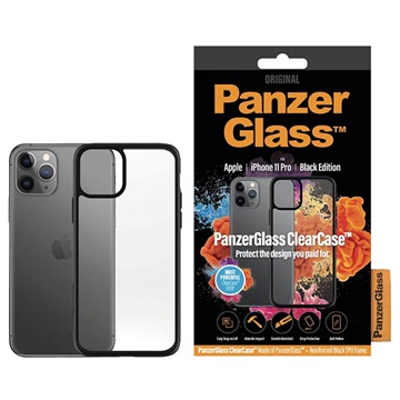 PanzerGlass ClearCase iPhone 11 Pro Skal - Svart / Klar