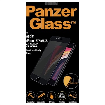 PanzerGlass Privacy Case Friendly iPhone 6/6S/7/8/SE (2020)/SE (2022) Skärmskydd - Svart