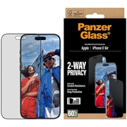 iPhone Air PanzerGlass Ultra-Wide Fit EasyAligner 2-Way Privatliv Skärmskydd - 9H - Svart kant