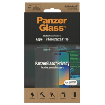 PanzerGlass AntiBacterial iPhone 13 Pro Max Härdat Glas Skärmskydd