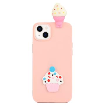 3D Cartoon iPhone 14 Plus TPU-skal