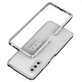 Polar Lights Style Sony Xperia 10 IV Metall Bumper - Silver