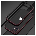 Polar Lights Style iPhone 12 Mini Metall Bumper - Svart / Röd