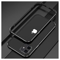 Polar Lights Style iPhone 12 Mini Metall Bumper - Svart / Silver