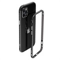 Polar Lights Style iPhone 12 Pro Metall Bumper - Svart / Silver