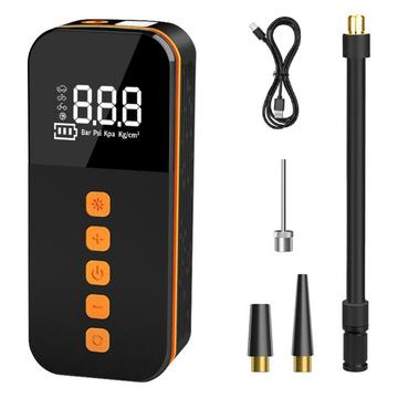 Bärbar luftpump / luftpump för bildäck med digital display