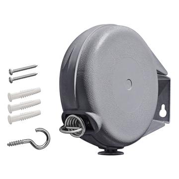 Bärbar upprullningsbar klädhängare för inomhus- och utomhusbruk - 15m