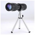 Bärbar Kameralins med Zoomteleskop och Tripod - Svart