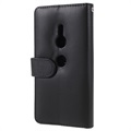 Premium Sony Xperia XZ2 Plånboksfodral med Stativfunktion - Svart