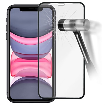 Prio 3D iPhone XR / iPhone 11 Härdat Glas Skärmskydd - Svart