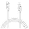 Prio Charge&Sync MFI USB-C / Lightning Kabel - 1m - Vit