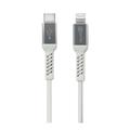 Prio Charge & Sync MFi-certifierad USB-C till Lightning-kabel - 1,2 m - Vit