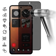 Nothing Phone (3a)/(3a) Pro Privacy Heltäckande Härdat Glas Skärmskydd - Svart Kant