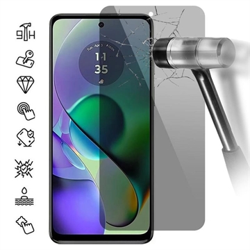 Motorola Moto G54 Privacy Härdat Glas Skärmskydd