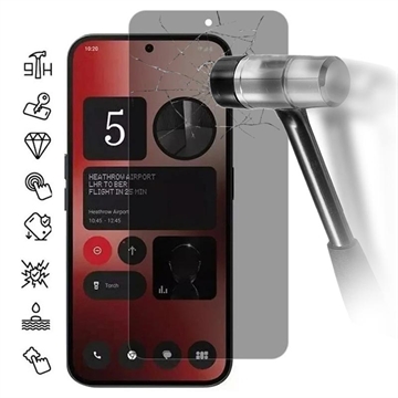 Nothing Phone (3a) Privacy Härdat Glas Skärmskydd