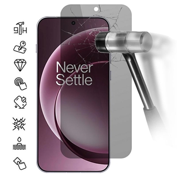 OnePlus 15 Privacy Härdat Glas Skärmskydd