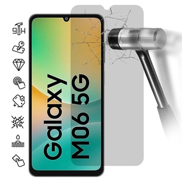 Samsung Galaxy M06 Privacy Härdat Glas Skärmskydd