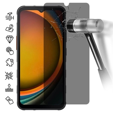Samsung Galaxy Xcover7 Privacy Härdat Glas Skärmskydd
