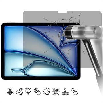 iPad Air 11 2024/2025 Härdat Glas Skärmskydd - 9H, 0.3mm - Privacy