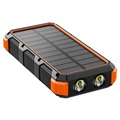 Psooo M2 Trådlös Powerbank med Solcellsladdning - 36800mAh - Orange