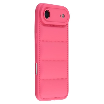 iPhone Air Pufferjacka Stötsäkert TPU-skal - Hot Pink