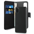 Puro 2-i-1 Magnetiskt Samsung Galaxy A41 Plånboksfodral - Svart