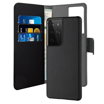 Puro 2-i-1 Magnetisk Samsung Galaxy S21 Ultra 5G Plånboksfodral