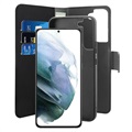 Puro 2-i-1 Magnetiskt Samsung Galaxy S22+ 5G Plånboksfodral - Svart