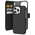 iPhone 15 Pro Puro 2-i-1 Magnetisk Plånboksfodral - Svart