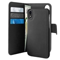 Puro 2-i-1 iPhone XR Magnetisk Plånboksfodral (Öppen Box - God) - Svart