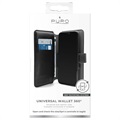 Puro 360 Roterande Universellt Smartphone Plånboksfodral - XXL - Svart