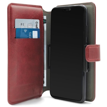 Puro 360 Roterande Universellt Smartphone Plånboksfodral - XXL - Röd