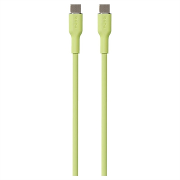 Puro Icon mjuk USB-C / USB-C-kabel - 1,5 m - ljusgrön