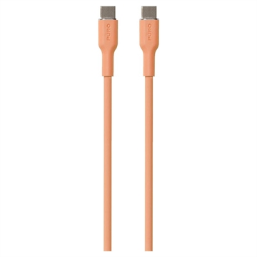 Puro Icon mjuk USB-C / USB-C-kabel - 1,5 m - persika