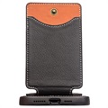 Qialino Business Style iPhone 12 Pro Max Läderskal - Svart