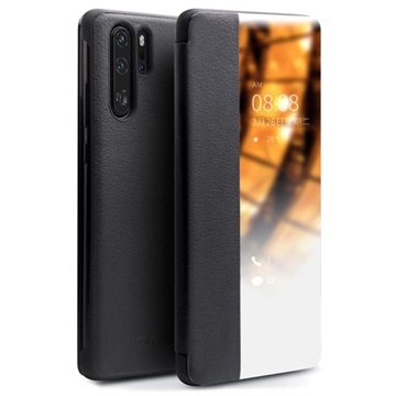 Qialino Smart View Huawei P30 Pro Läderväska