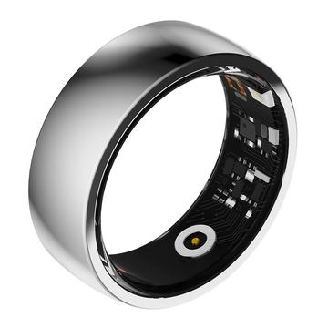 R09M Hälsoövervakning Smart Ring - Storlek: 17.8mm - Silver