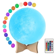 RGB LED Månlampa / Nattlampa YK2302 - 15cm, 1000mAh