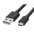 Reekin USB-A / MicroUSB-kabel - 2m - Svart