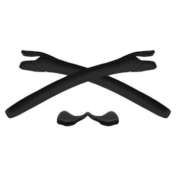 Ersättningsskalmar och näskuddar för Oakley Radar-solglasögon - Svart