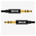 Rexus Universell 3.5mm AUX Audio Kabel - 10m - Svart