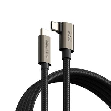 Ringke USB 3.2 2x2 Typ-C-kabel PD240W - 90 grader, 2m, 20Gbps